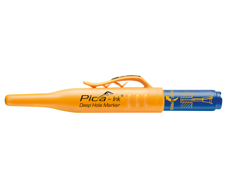 Маркер строительный Pica - Ink синий 150/41 для глубоких отверстий