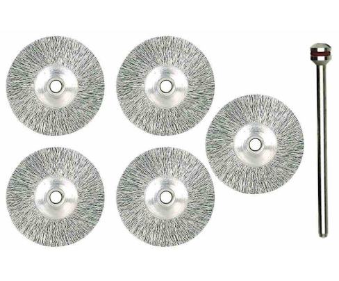Щетки дисковые из нерж. стали Ø22 мм Proxxon 28956 5 шт.