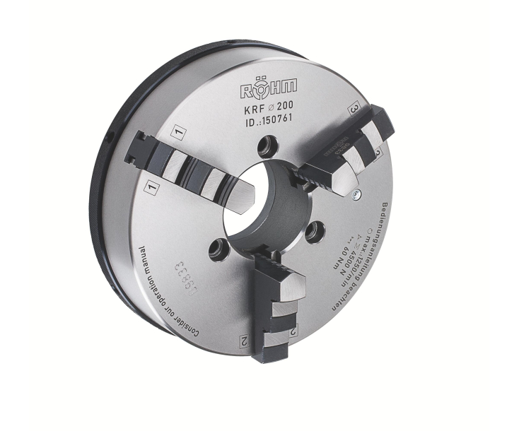 Патрон рычажный спиральный KRF, размер 70, 3 кулачка, зажимной штифт, корпус из чугуна Röhm 148793