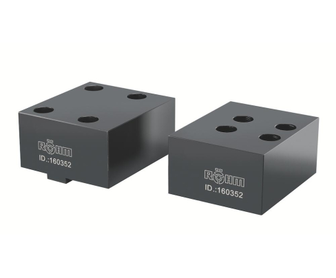 Цельные стальные губки, ширина губок 160, для самостоятельного изготовления губок пресс-форм Röhm 160353