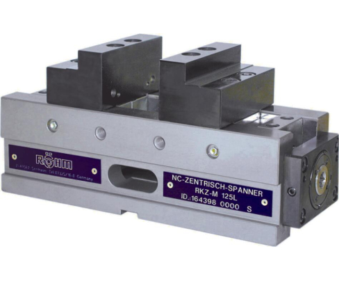 Компактные самоцентрирующие тиски NC-RKZ-M, ширина губок 70, со ступенчатыми губками Röhm 180191
