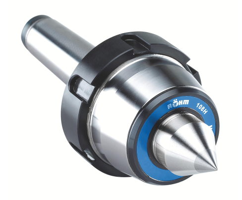 Вращающийся центр с углом наклона 60°, крепление MK 6, размер 114, оттяжная гайка HMG + твердосплавная пластина Röhm 221026