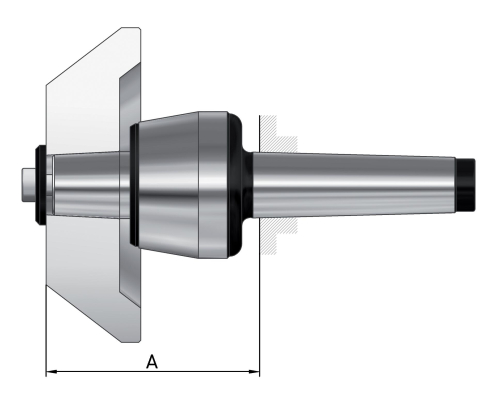 Вращающийся центрирующий конус, крепление MT 6, размер 114, сменный, 75° Röhm 304564