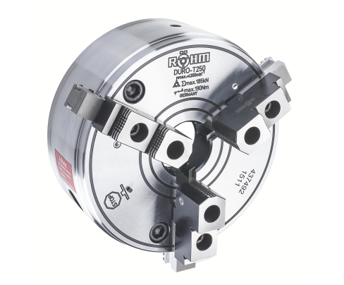 Патрон с клиновым штоком DURO-T 500, KK 11, ISO 702-1, крепление спереди, базовые кулачки + сменные верхние кулачки Röhm 437599