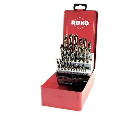 Набор сверл по металлу Ruko HSS-Co 1,0 - 13,0 х 0,5 мм 215215 25 шт.