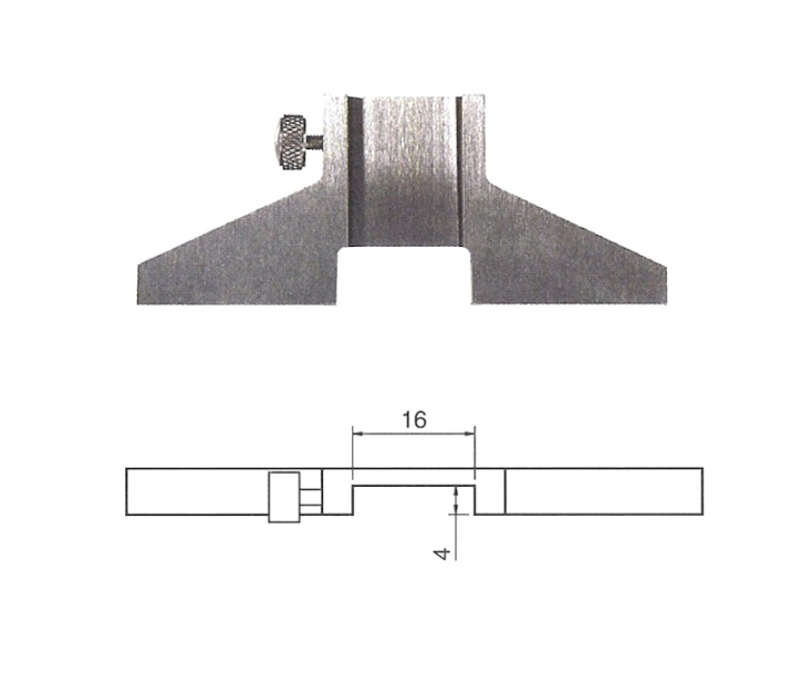 Мостик съемный для штангенциркуля 75х6 мм Schut 909.156