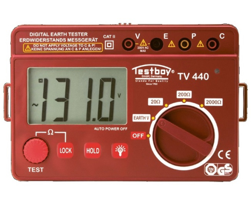 Тестер сопротивления заземления цифровой Testboy TV 440N