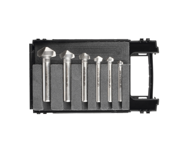 Набор зенковок в кейсе 6,3-20,5 мм 120° HSS 6 предметов UMIC 1110501000