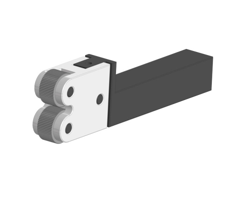 Державка для накатки двухроликовая нейтральная 25x20x139-2x20/10 UMIC 3550300525