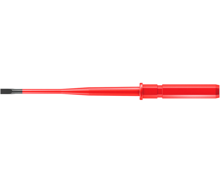 Отвертка Wera Kraftform Kompakt VDE 60 iS WE-003406 0.6 х 3.5 х 154 шлицевая с зауженным стержнем