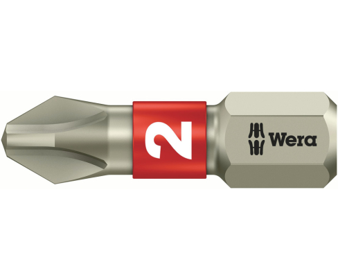 Насадка Phillips Wera 3851/1 TS WE-071011  PH 2 х 25 мм нержавеющая сталь крестовая