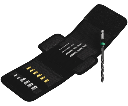 849/855/867/18 Набор спиральных насадок-сверл для дерева и набор насадок (PZ, TX) Wera WE-104653