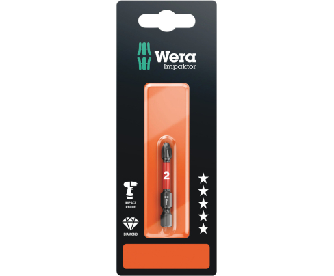 851/4 IMP DC SB Impaktor крестовая насадка PH 3 х 50 Wera WE-073957 (5 шт)