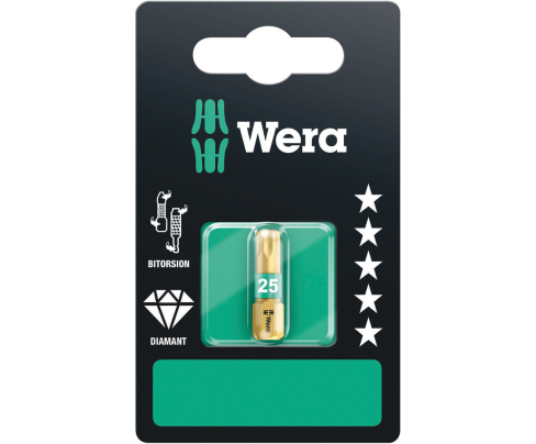 867/1 BDC SB Насадка для винтов TORX TX 15 х 25 Wera WE-134375 (5 шт)