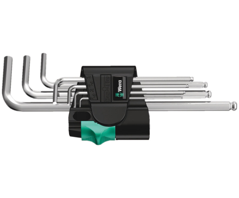 Набор Г-образных ключей, метрических, хромированных Wera 950 PKL/7 SM N WE-022181 (10 шт)