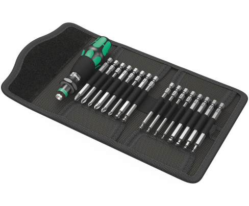 Kraftform Kompakt 60 KK Сумка с насадками (HEX, PH, PZ, TX), Wera WE-059294