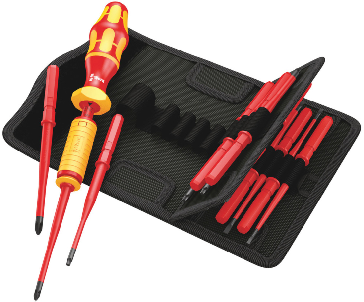 Набор отверток PH PZ PZ/S TORX SL Wera Kraftform Kompakt VDE Torque 1,2 - 3,0 Nm WE-059291 изолированных