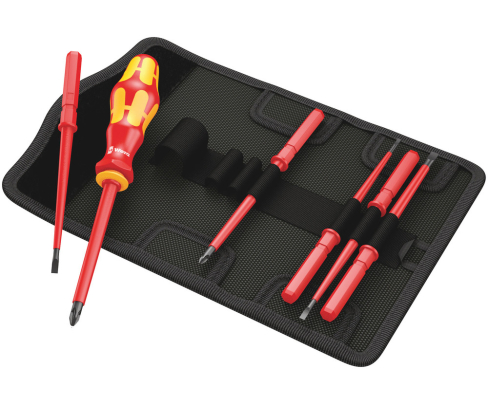Набор отверток  PZ SL Wera Kraftform Kompakt VDE 60 i/65 i/7 WE-003472 изолированных