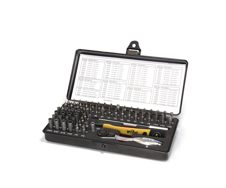 Набор бит Wiha Micro bit Set 7000 SK65 ESD 39971 65 предметов