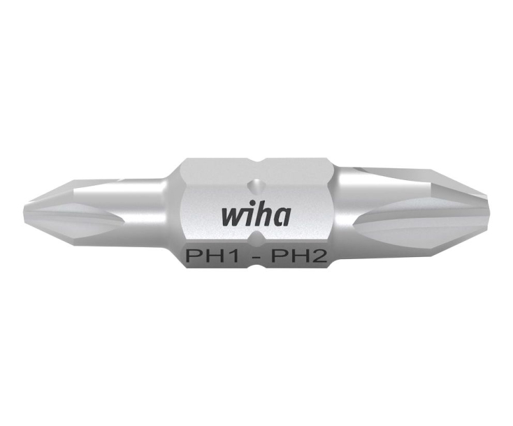 Бита двусторонняя крестовая Wiha Standard Phillips PH1 х PH2 х 30 мм 7411Z 43861