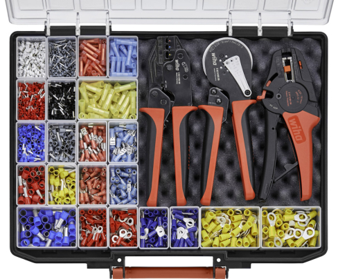 Набор инструментов для снятия изоляции и обжима кабеля Wiha 43984