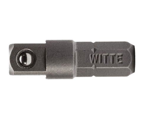 Адаптер с квадрата 1/4" на шестигранник 1/4" 25 мм Witte INDUSTRIE 26298