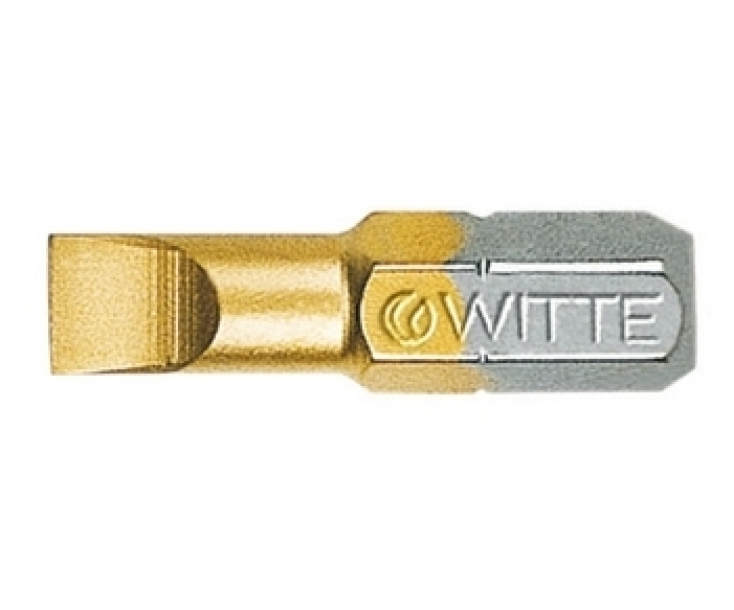 Бита Witte TIN 26431 4,5 х 25 мм шлицевая для держателя С6,3