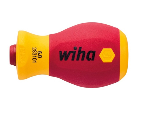 Держатель бит короткий SoftFinish electric VDE slimVario 2831-01 41229, 6.0 мм