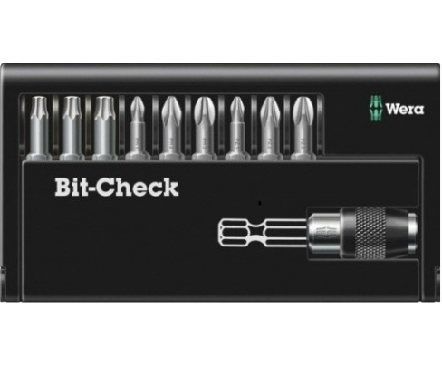 Набор бит PH, PZ, TX Bit-Check 8850/67-9 Wera WE-134493
