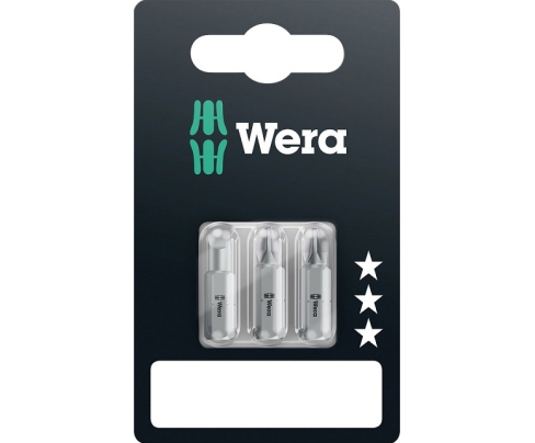 Набор крестовых бит-насадок Phillips PH 1 Wera 851/1 Z SB WE-05072070011 3 шт. в блистере