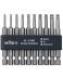 Набор бит со сферической головкой TORX Wiha Professional 7045BE 9570 32804 T10-T30, 70 мм 10 шт.