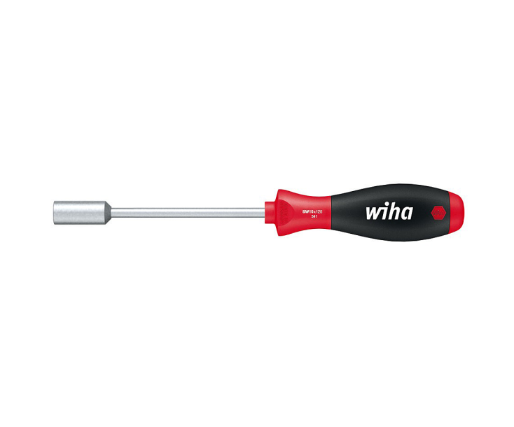 Отвертка Wiha SoftFinish HEX nut 341 01024 8 x 125 торцевая с внешним шестигранником