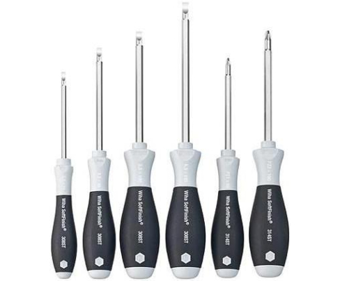 Набор отверток Wiha SoftFinish 308ST ZK6 32626 шлиц Pozidriv шестигранное жало из нерж. стали