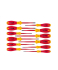Набор отверток Wiha SoftFinish electric SlimFix 3201 K12 41003 SL PH PZ TX SL/PZ