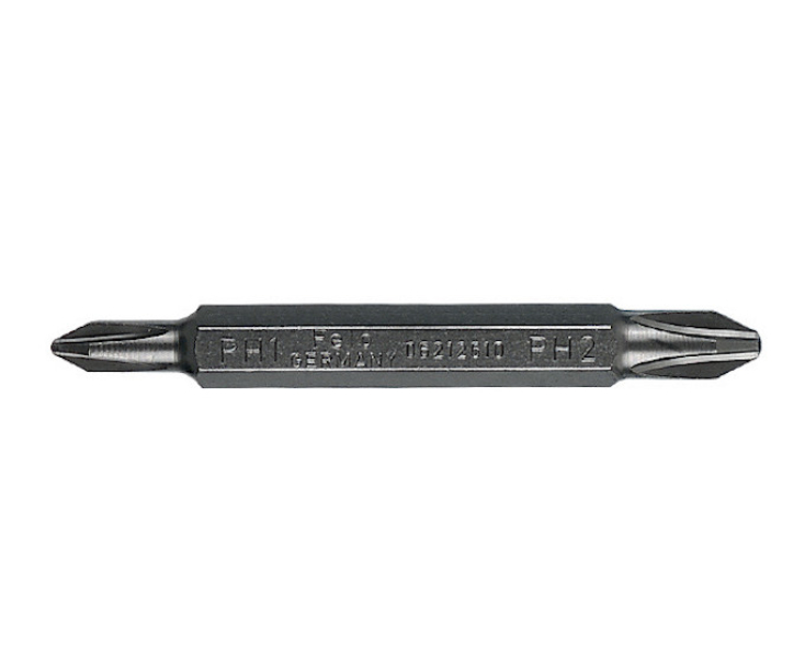 Бита крестовая двусторонняя Phillips Felo Industrial серия 062 PH1 / PH2 06212610