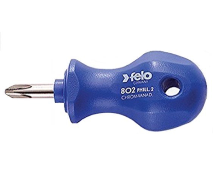 Отвертка короткая Felo серия 800 PZ2 x 25 крестовая Pozidriv 80102090