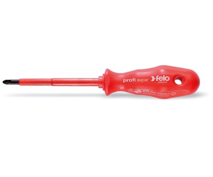 Отвертка крестовая Pozidriv диэлектрическая Felo Super profi серия 600 PZ0 x 60 61500190