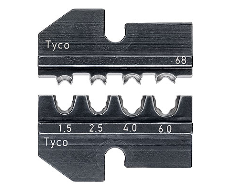Плашка опрессовочная для точеных штекерных разъемов (Tyco) Knipex KN-974968