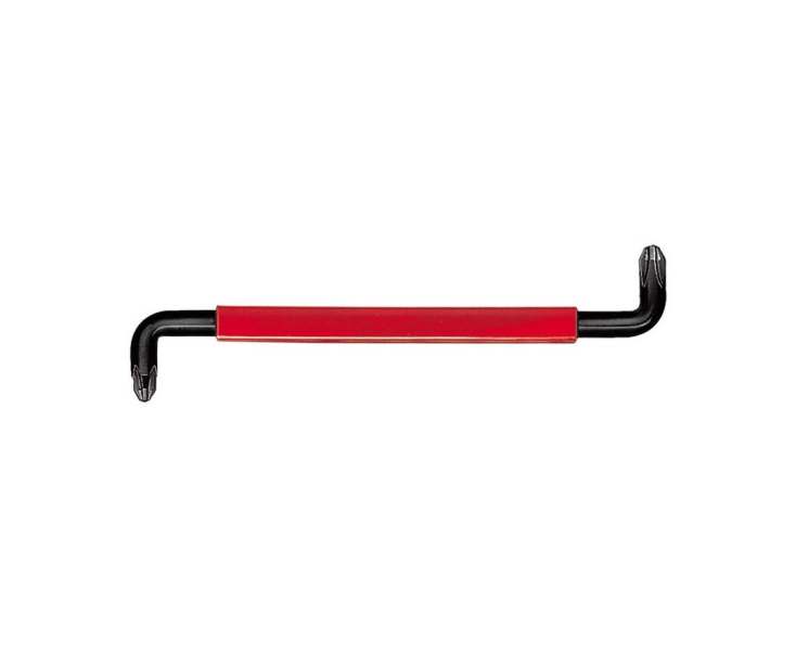 Изогнутая крестовая отвертка Pozidriv с рукояткой Wiha 224 00433 PZ2-PZ3 х 150