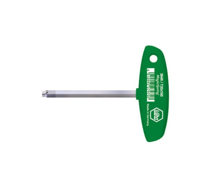 Отвертка для винтов TORX с Т-образной рукояткой Wiha Classic 364R 27965 T10 x 100 с MagicSpring