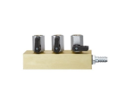Распределительный блок Wiha maxiflex ø 1/4" 27107 с 3 шаровыми кранами с резьбой R 1/4" и штуцером ø 11 мм