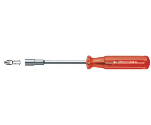 Универсальный держатель бит C6,3 1/4" с фиксирующим кольцом PB Swiss Tools PB 186.6-100