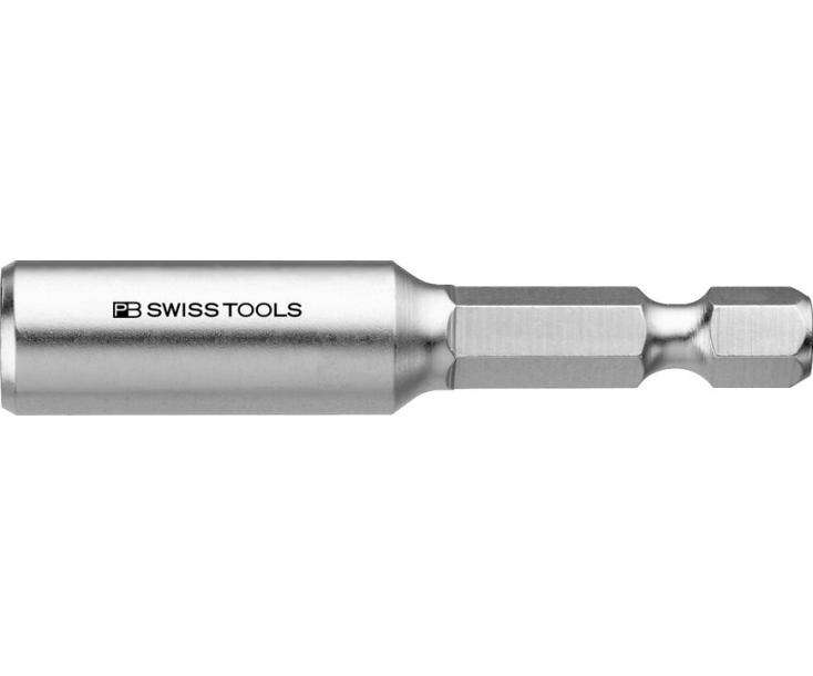 Универсальный держатель бит C6,3 1/4" с фиксирующим кольцом PB Swiss Tools PB 450.