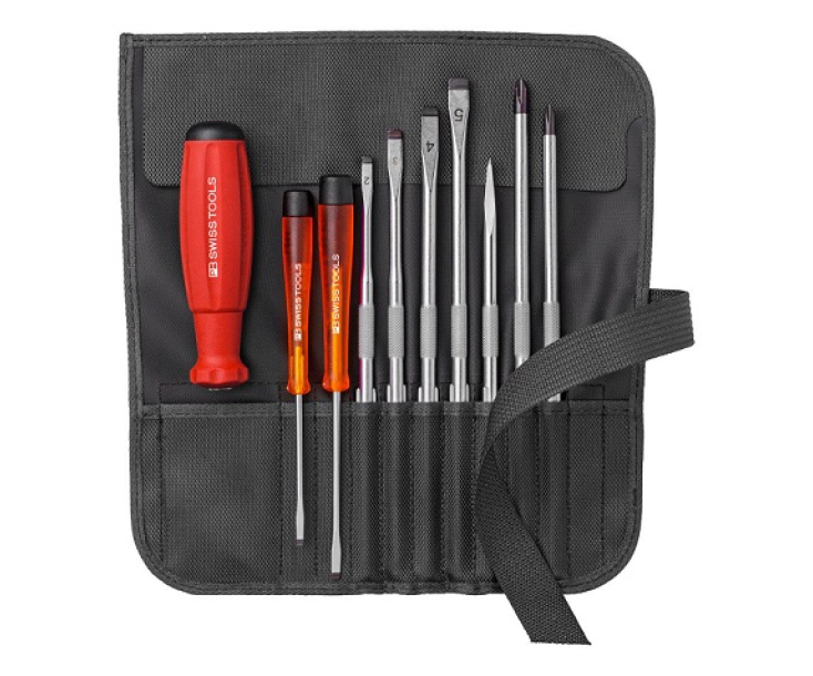 Набор с комбинированными жалами SL PH серии PB 215 PB Swiss Tools PB 8218.BK черный 10 пр.