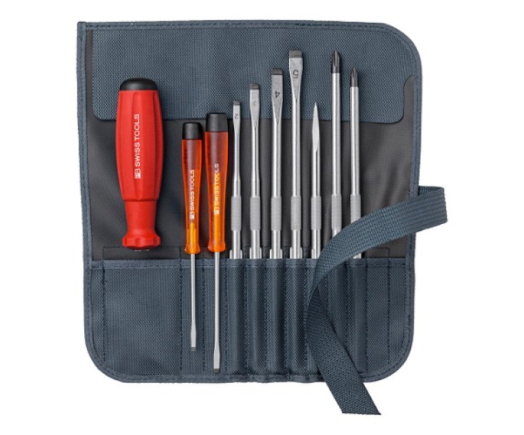 Набор с комбинированными жалами SL PH серии PB 215 PB Swiss Tools PB 8218.GY серый 10 пр.