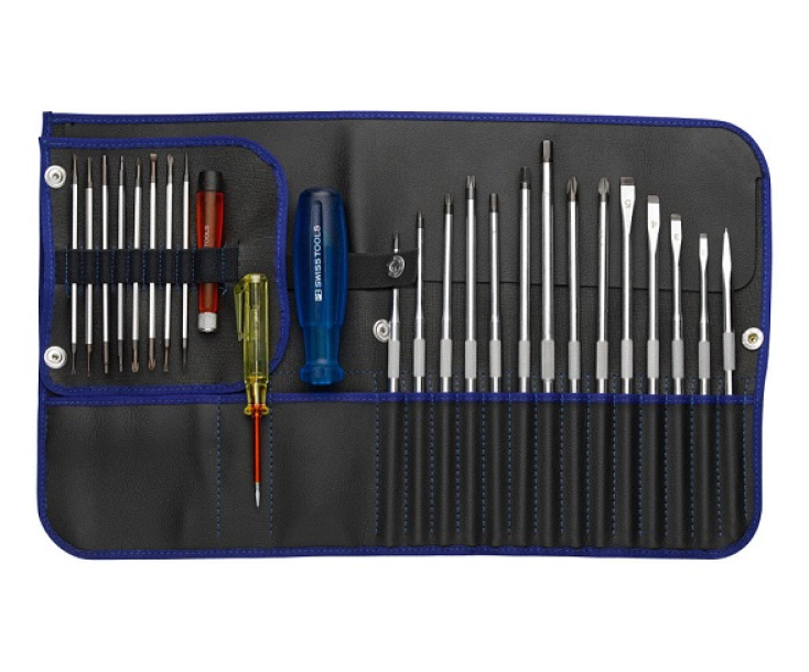 Набор с комбинированными жалами SL PH PZ TX HEX PB Swiss Tools PB 9515.Blue 25 пр.
