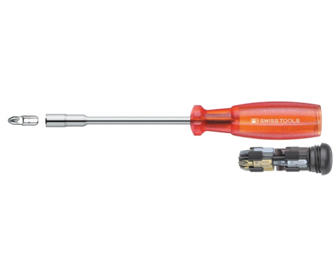 Универсальный магазинный держатель бит C6,3 1/4" Insider 1 SL PH HEX Multicraft PB Swiss Tools PB 6461.Red V01