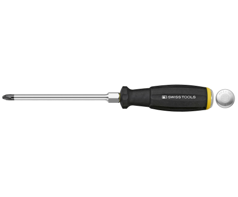 Отвертка крестовая усиленная Phillips SwissGrip PB Swiss Tools с шестигранной вставкой PB 8193.D 1-80 PH1