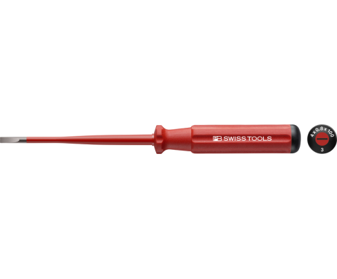 Отвертка шлицевая диэлектрическая VDE PB Swiss Tools PB 5100.SL 3-100/4 0.8 x 4
