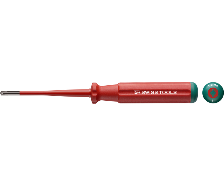 Отвертка диэлектрическая Xeno PZ/SL VDE PB Swiss Tools PB 5180.SL 1-80 0.7 x 4.5